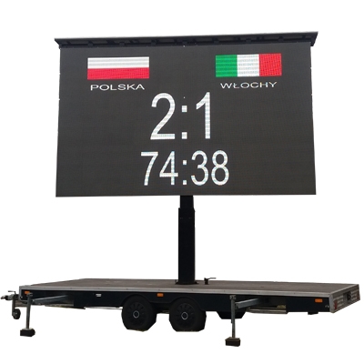 Schermo LED per rimorchio mobile da esterno
