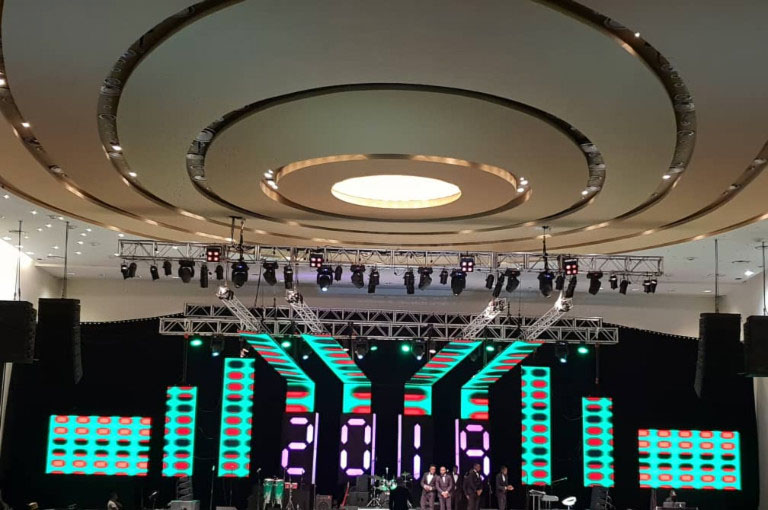 Schermo LED P3 da 70 m2 per eventi